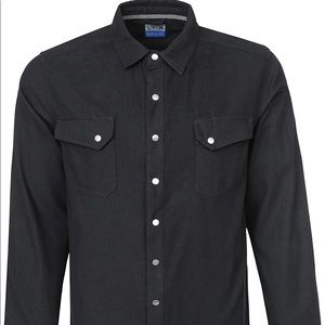 LA Police Gear Lightweight Cotton Backup Flannel Shirt for Men, Long Sleeve